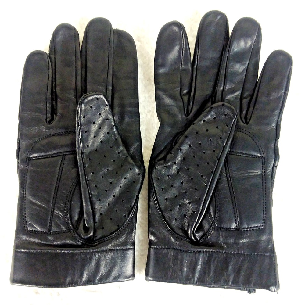 Vintage River Road Black Cheyenne Style Motorcycle Gloves Size Mens Large - Picture 8 of 10